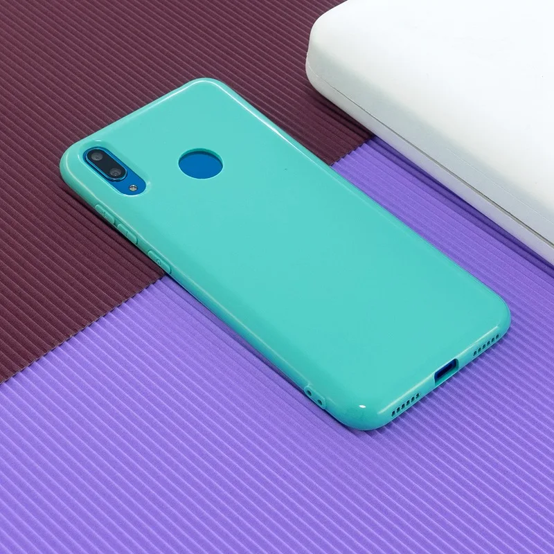 Shiny Color Silicone Gel Y7 2019 Case For Huawei Glitter Soft Bling Back Cover Pro Prime |