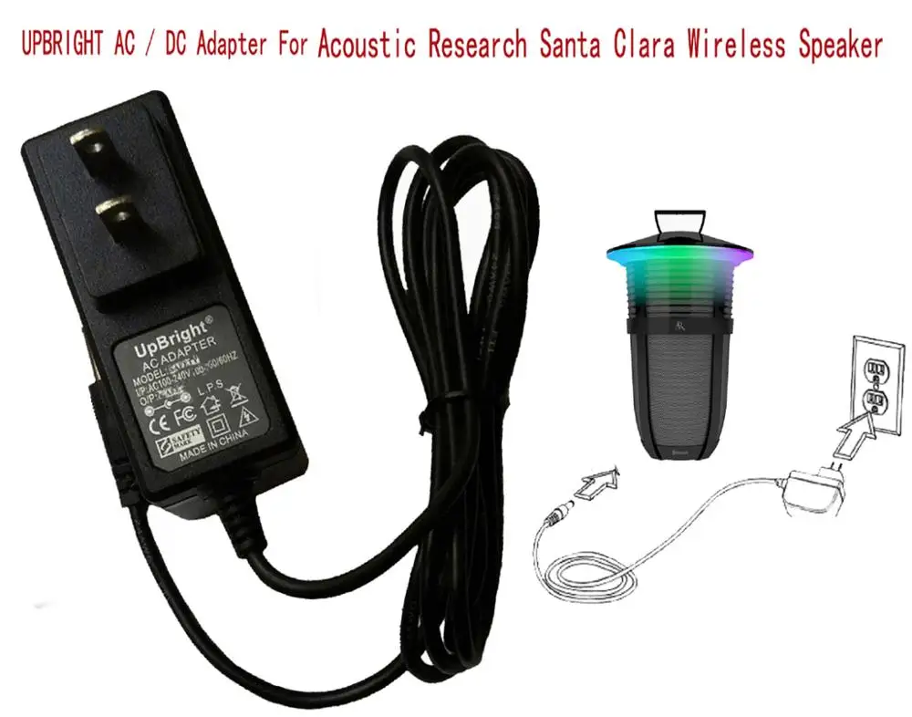 UpBright 14 в 1A AC/DC адаптер для акустических исследований AR Santa Clear Sans fil беспроводной
