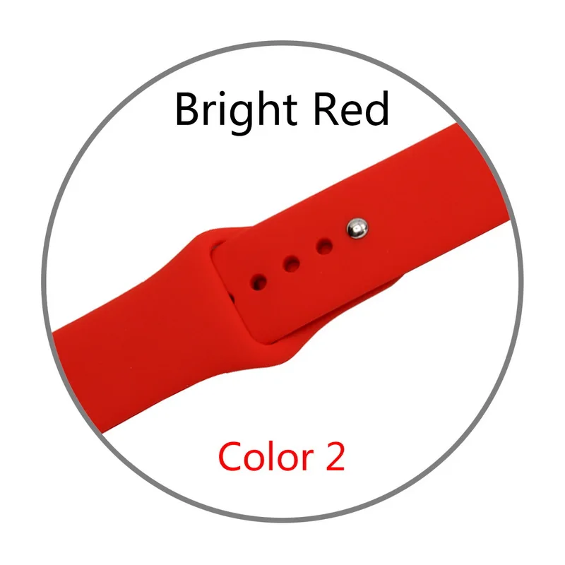 Ремешок силиконовый для Apple Watch band 38 мм 42 спортивный браслет iWatch 4 44 40 аксессуары