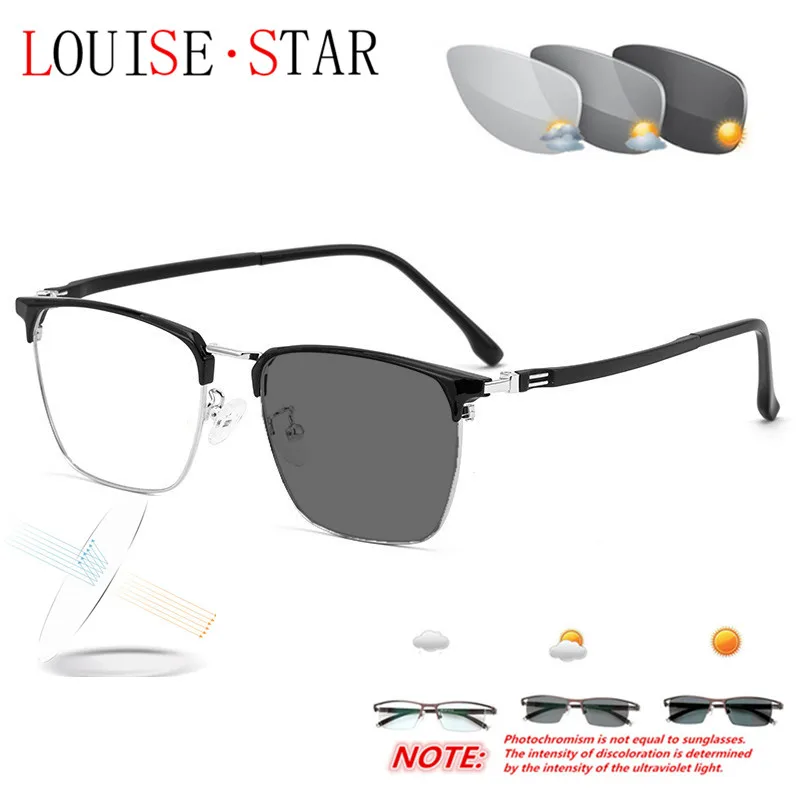 

Солнцезащитные очки фотохромные, для близорукости, сверхлегкие, деловые, повседневные, умные, серые, многофункциональные линзы с защитой от...
