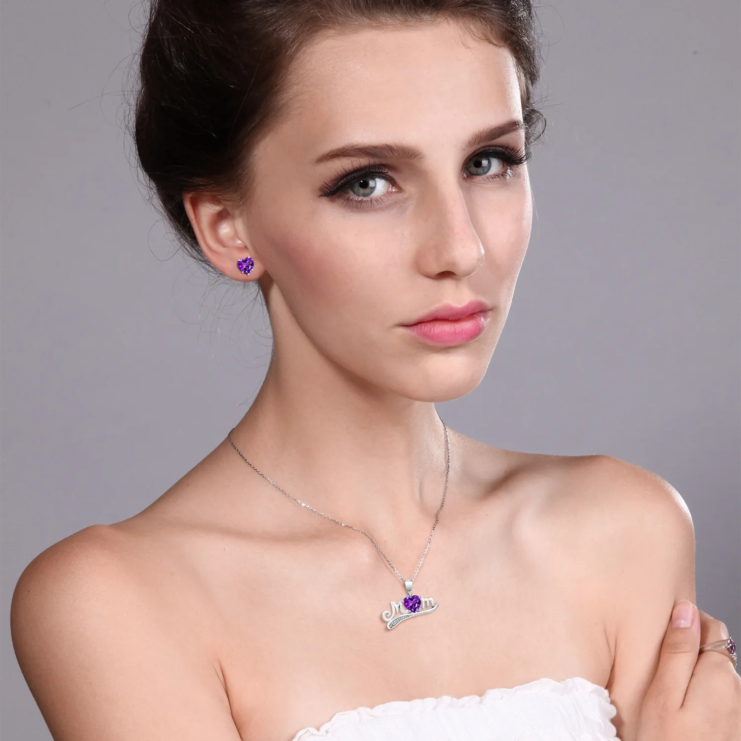 Драгоценный Камень Королевский из стерлингового серебра 925 пробы &quotМама&quot в