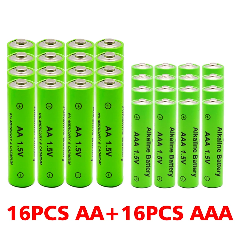 АА + AAA 100% Новый 1 5 V Перезаряжаемые AA Батарея ААА щелочные батареи 2100 3000 мА ч фонарь