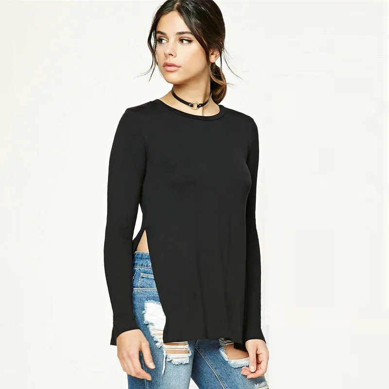 Женские футболки осенняя рубашка с длинными рукавами женская футболка уличная