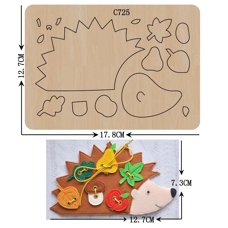 Новый деревянный штамп Hedgehog для скрапбукинга режущие штампы разных