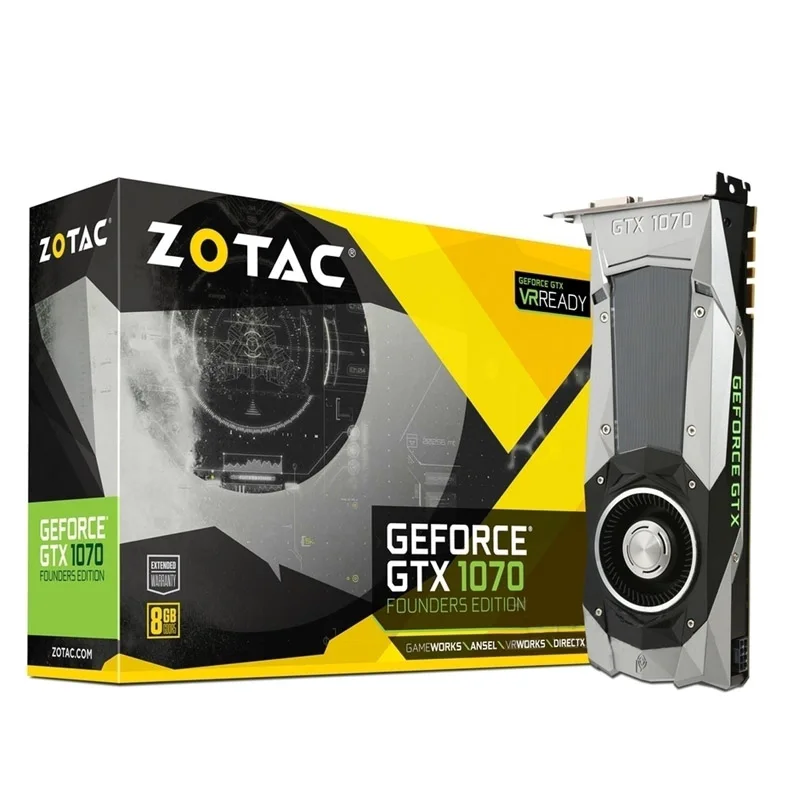 Цветная графическая карта gpu nvidia geforce GTX 1070 8g видеокарта для pubg настольная