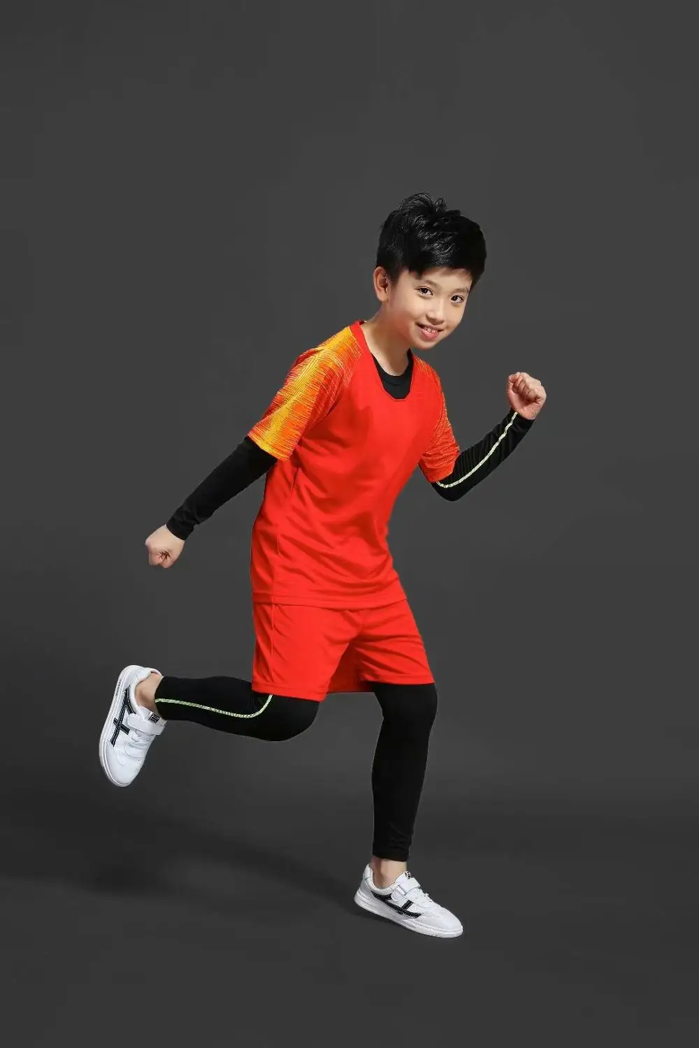 Детский спортивный костюм для мальчиков и девочек с коротким рукавом|Комплекты