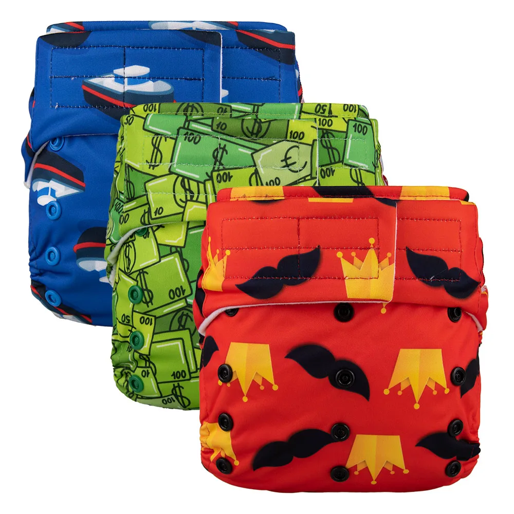 Новое поступление 2021 4 тканевый подгузник с крючком и петлей новым узором