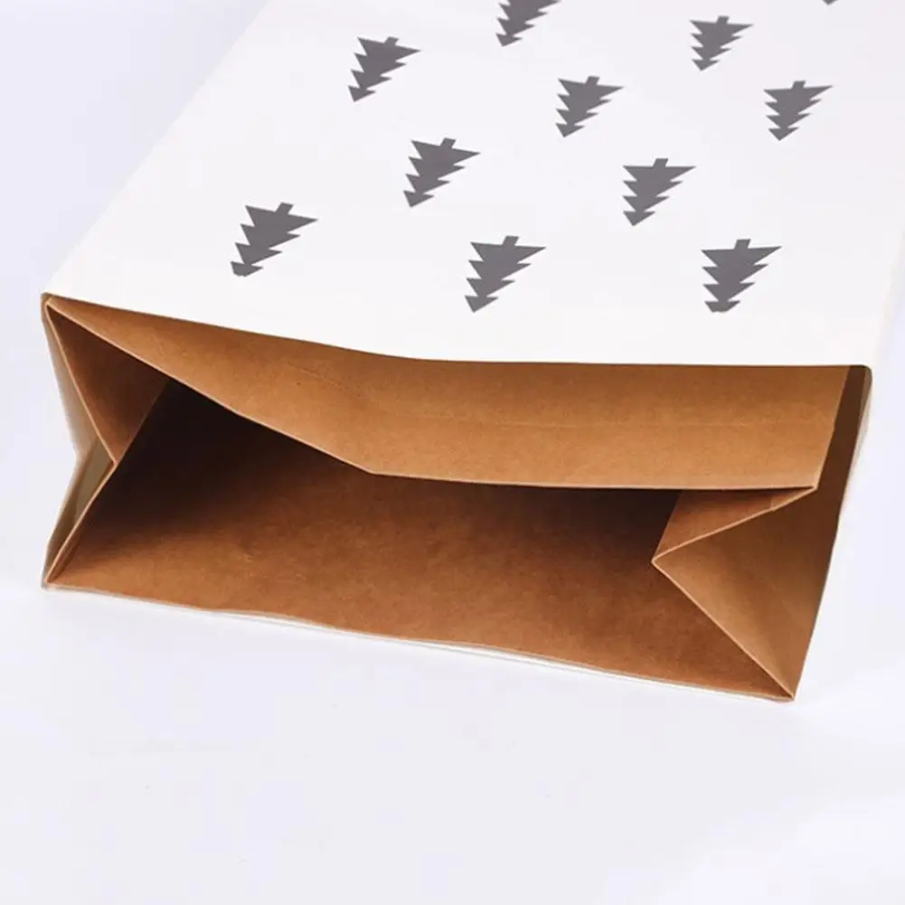 Милый мультфильм крафт бумага для хранения Льняная сумка Детские игрушки Одежда