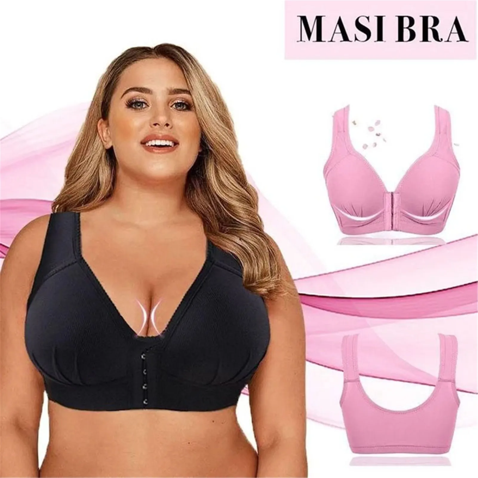 

Hot Front Closure Elastic Push Up Comfort Bra Women Wireless Bra TY66