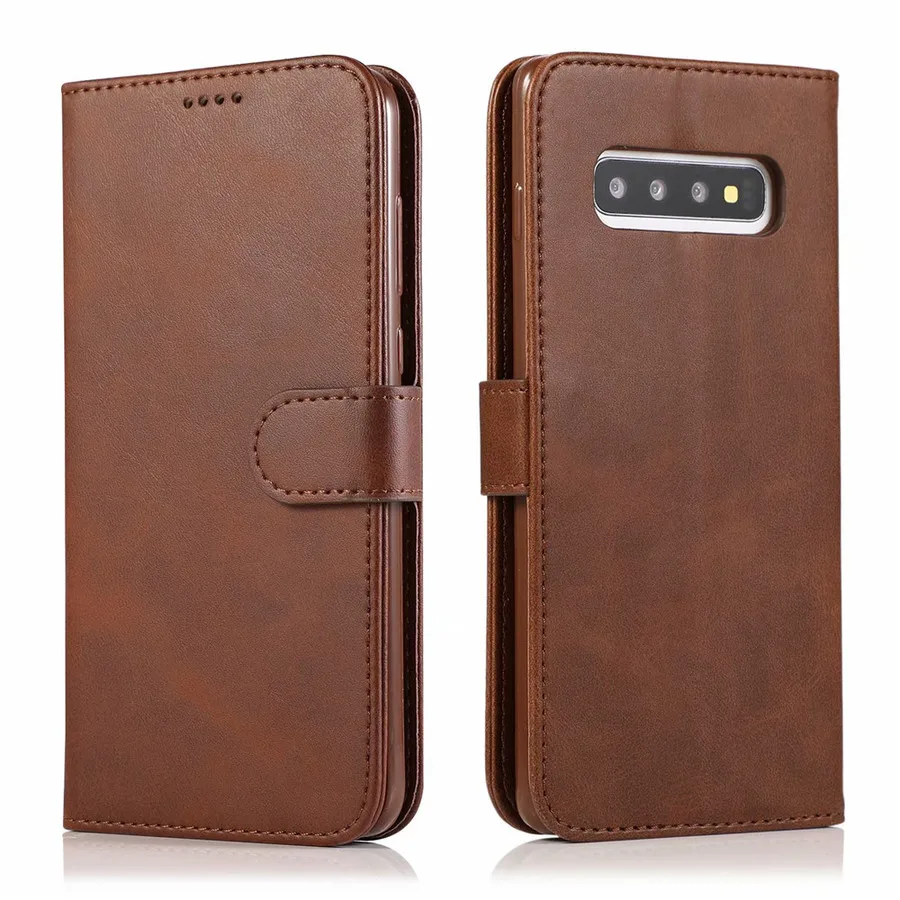 Флип чехол для Samsung Galaxy A50 A30 A20 A40 A70 S10 S9 S8 Plus A20E M10 A10 M20 M30 2019 S7 S6 Edge Note 9 8 S10e кожаный