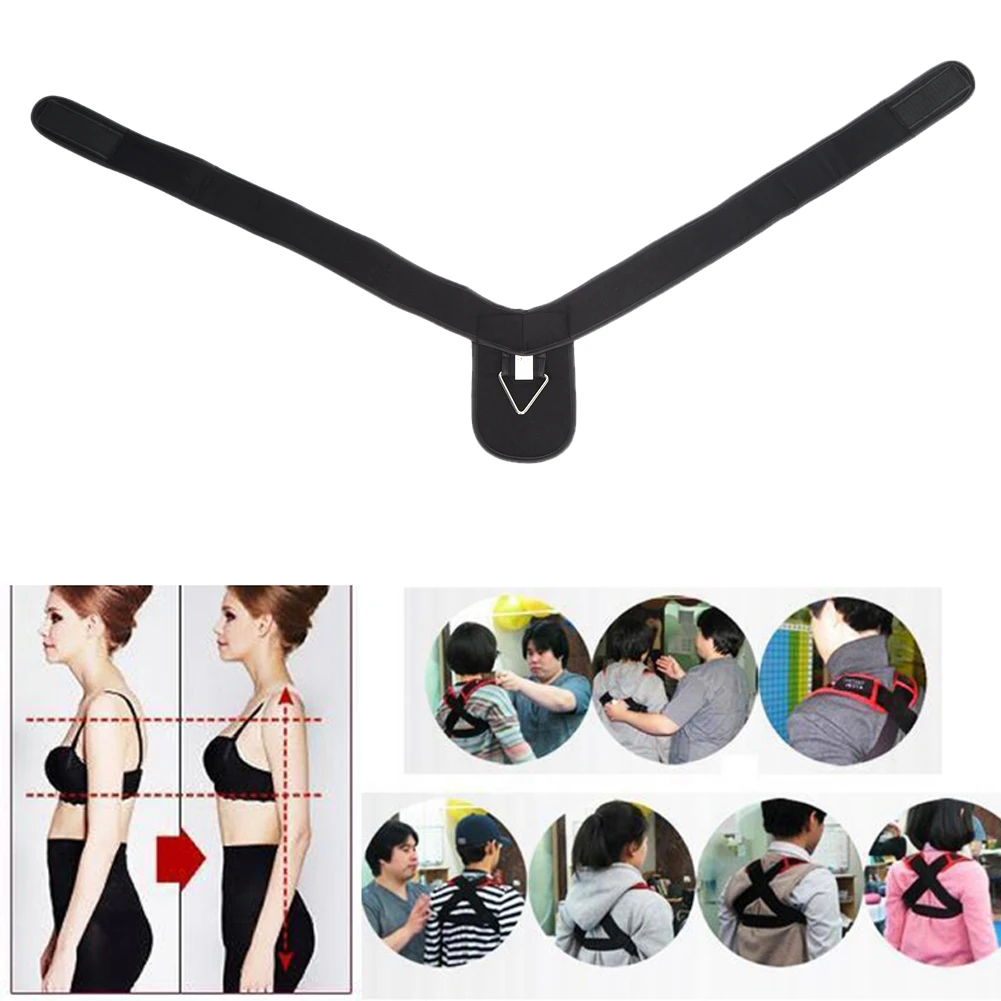 Регулируемый корректирующий пояс для плеч и осанки корсет до ключиц бандаж