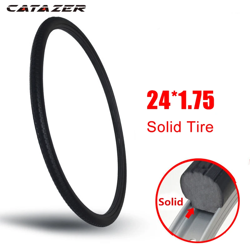 Велосипед 24*1 75 однотонная шина 24 дюйма не надувается анти ударный электрический