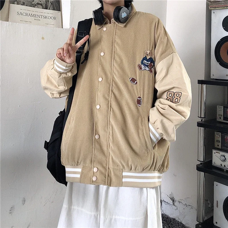 

Women Spring Baseball Uniform Autumn coat Jacket for women Korean Harajuku Street Style Coat Loose Plus Size BF Stitching Jacket