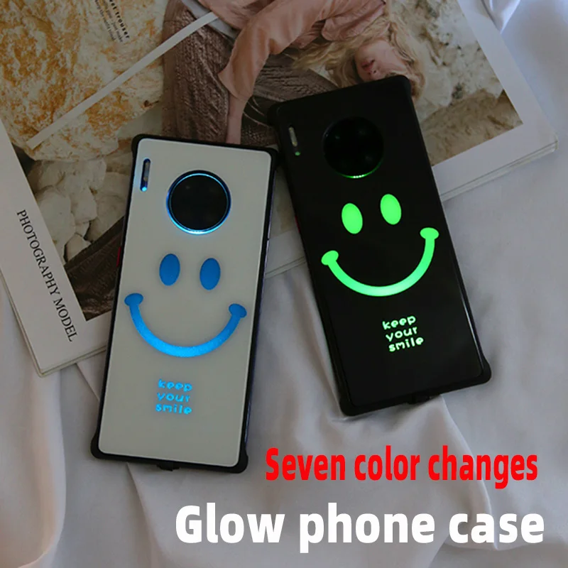 

Светящиеся тапочки защитный чехол для Huawei p40 p30 p40 Mate 20 30 Pro 20X плюс мобильный телефон чистого Красного цвета модная обувь для мужчин и женщин