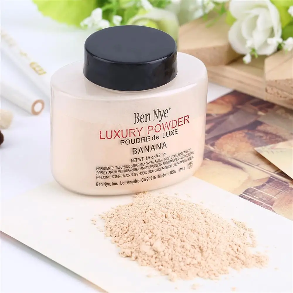 Модные товары роскошные пудры для макияжа с банановым порошком лица женщин и