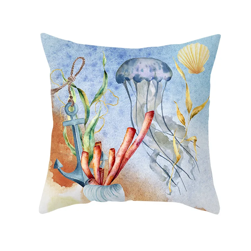 Морской конек Медузы узор полиэстер Подушка автомобиля домашная кровать
