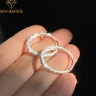 Серьги-кольца XIYANIKE серебристый блестящий цвет Gypsophila женские милые романтические вечерние велирные изделия для помолвки подарки предотвращают аллергию