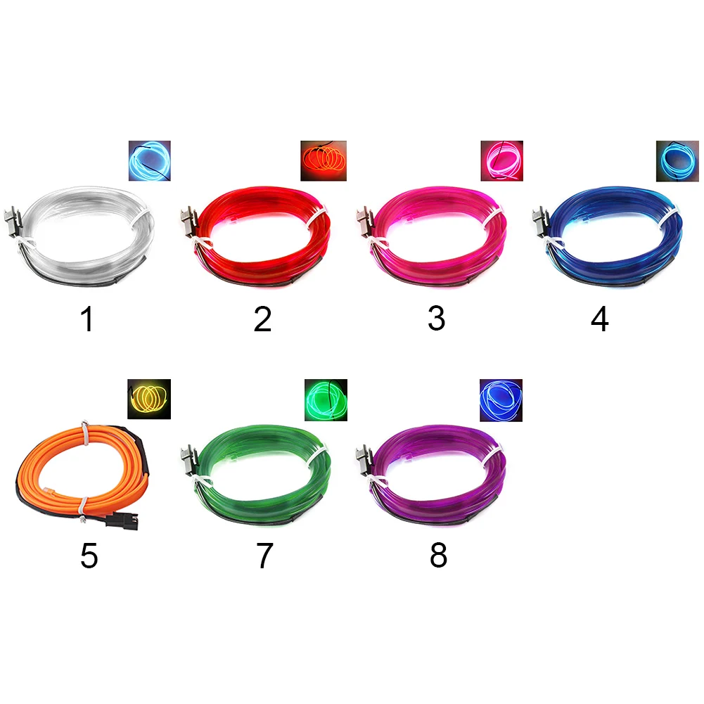 

UV Glow Interior Car Cold Light Atmosphere EL Wire Line Flexible