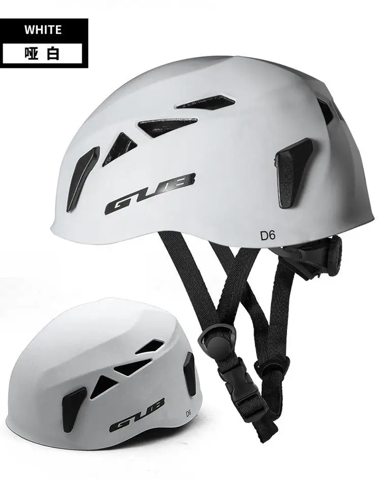 Matte white Kuulee GUB открытый спуск расширение пещера спасательные альпинизма вверх шлем Защитная шляпа альпинистское оборудование - Цвет: Matte white