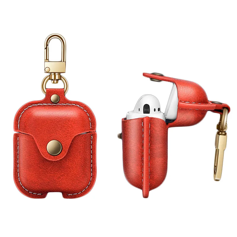 Горячая Распродажа, монограммный держатель из искусственной кожи для Apple Airpod 2, беспроводной Bluetooth-держатель для наушников