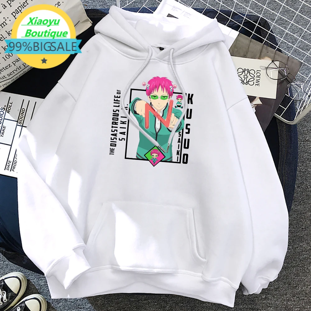 

Толстовка мужская с рисунком аниме, Модный свитшот с круглым вырезом, saiki kusuo, Новые Креативные худи в стиле Харадзюку, осенние свободные Мул...