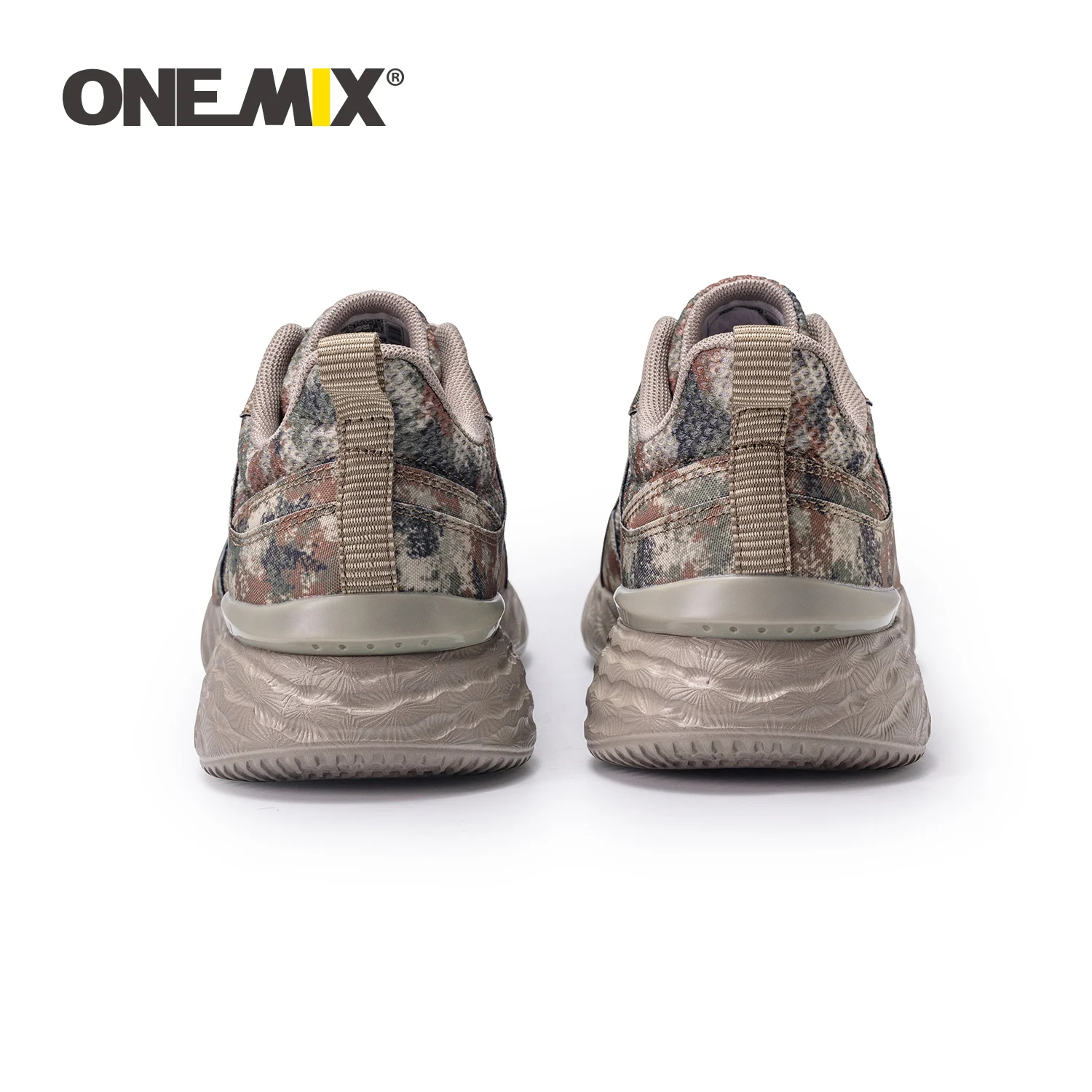 ONEMIX 2023 New Style Military Training Sneakers for Men Soft Army Sports Shoes Breathable Mesh Camouflage Walking Shoes