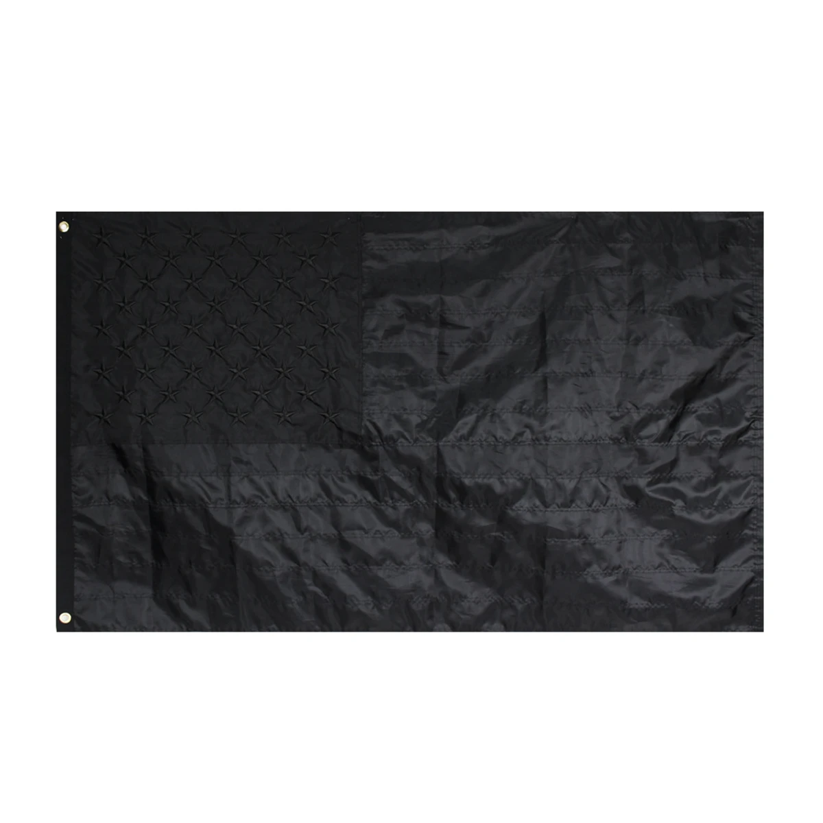 Bandera americana totalmente negra bordada, Bandera Negra t&aacute;ctica de EE. UU.-1