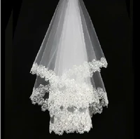 women wedding dress veil two layersf tulle robbin edge bridal veils accessories 2022