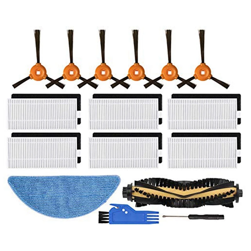 SANQ Replacement Parts Accessories Compatible for Yeedi K700 Robot Vacuum Cleaner Filters, Brushes, Mops