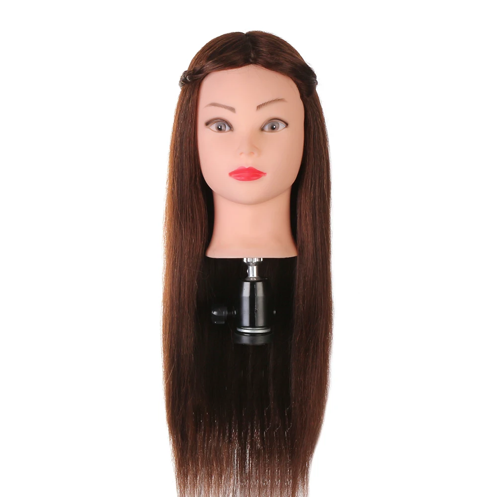 Парикмахерский манекен красота 50% настоящие человеческие волосы