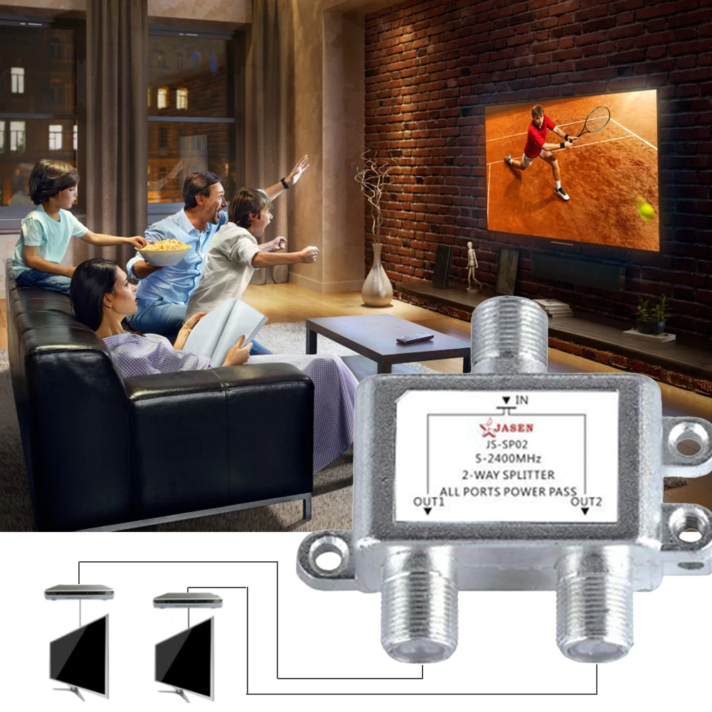 2 в 1 двухсторонний разделитель мощности спутникового сигнала спутниковый