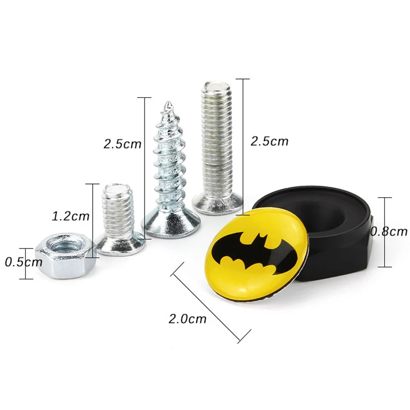 

Car Styling Ralliart Logo Auto License Plate Frame Screws Bolts for Mitsubishi ASX Lancer 10 Pajero Outlander Galant Mirage
