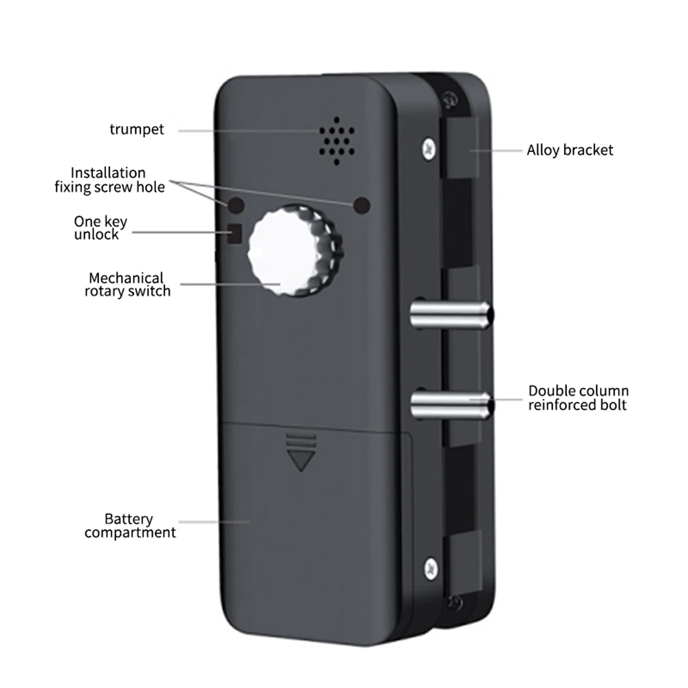 Скидка Смарт-замок дверной биометрический со сканером отпечатков пальцев, 13,56 МГц