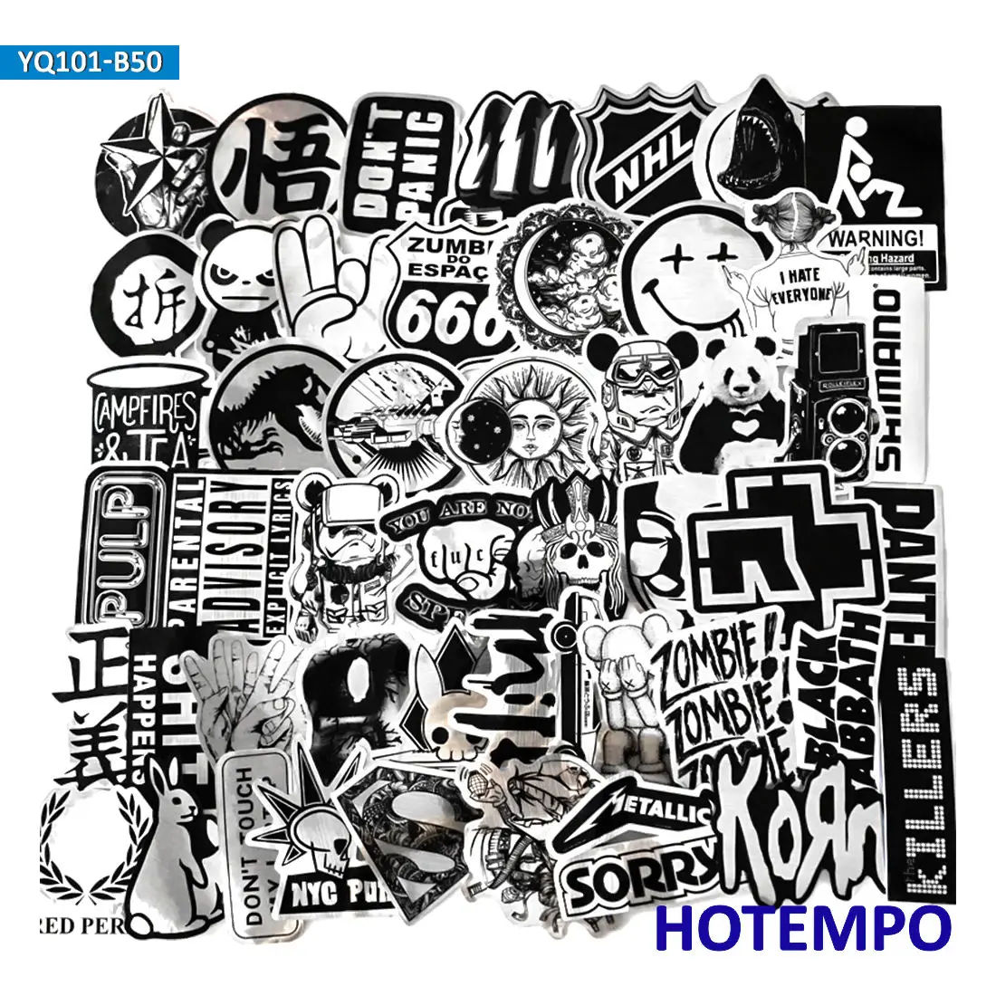 50 шт. имитация металла круто с забавными граффити смесь для мобильных устройств