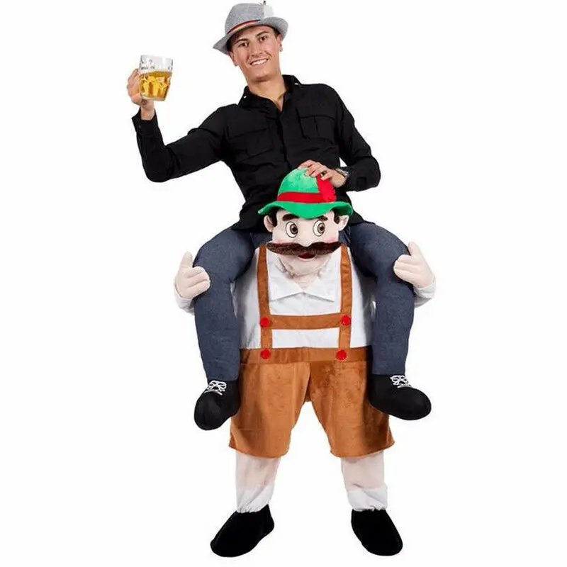 

Carry Ride On Bavarian Beer Guy Mascot Costume Cosplay Party Game Outfits Clothing Advertising Christmas Festival Adults