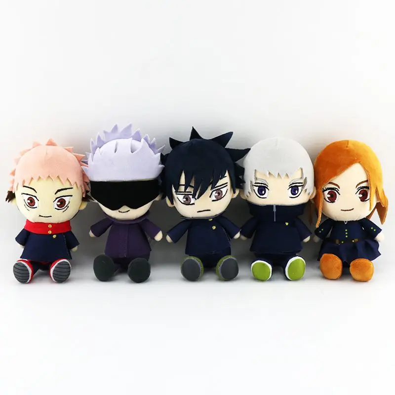 

10/15cm Jujutsu Yuji Anime Plushie Itadori Plush Toy Gojo Kugisaki Megumi Nanami Stuffed Doll Toys for Children Birthday Gifts