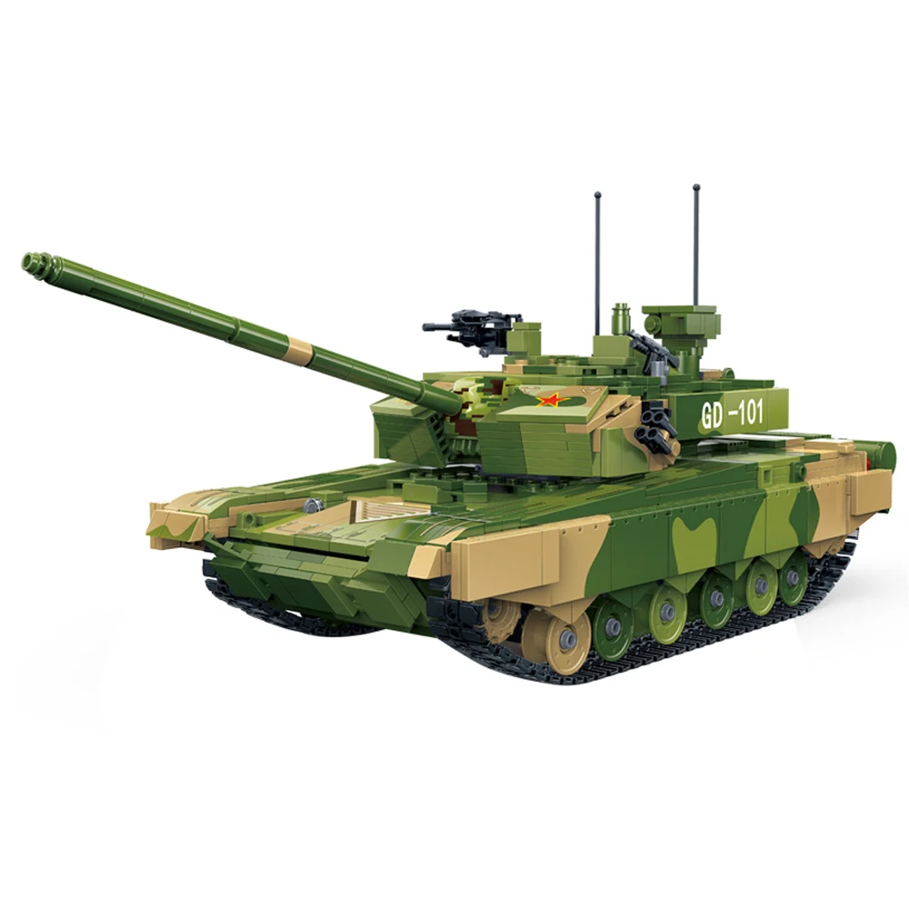 

NEW 6103 1283pcs Military ZTZ 99A MBT Battle Tank WW2 Soldiers Army War Building Blocks Toys For Children