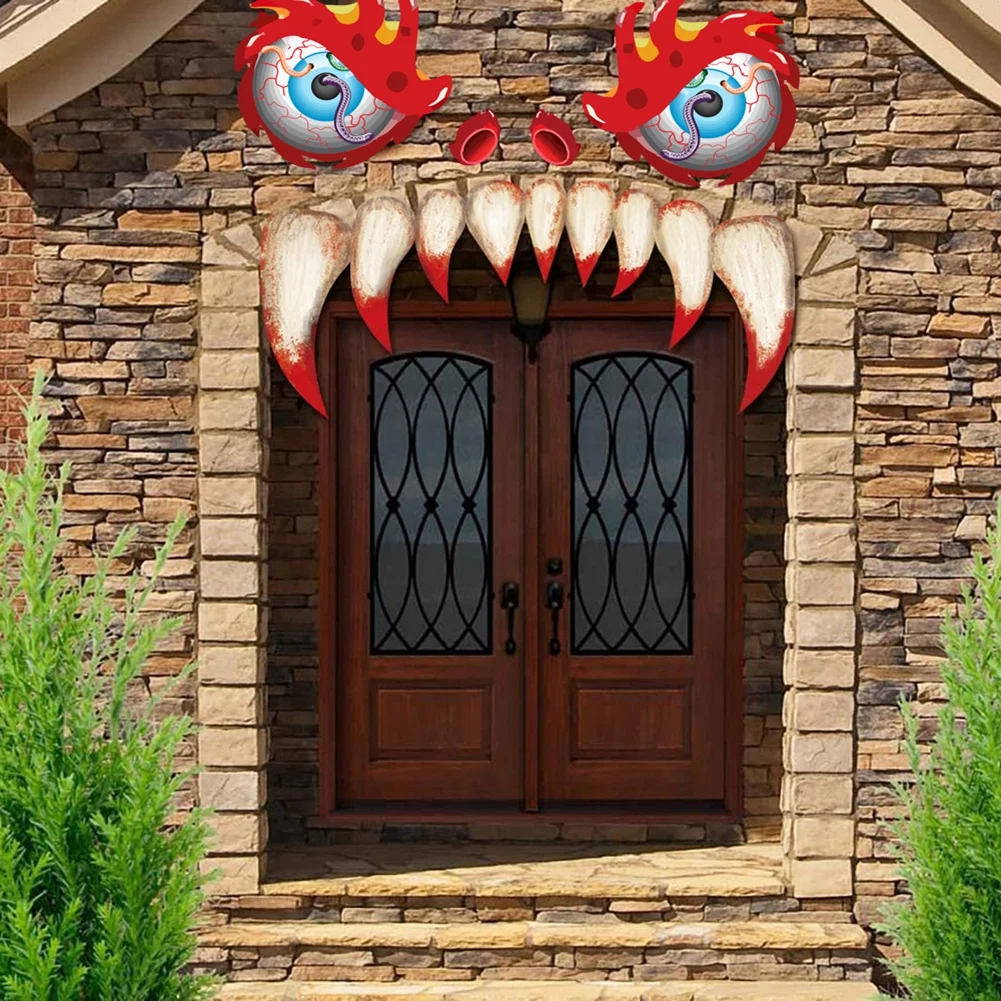 Новый Хэллоуин Монстер дверь стикер окна интерьера стены украшения