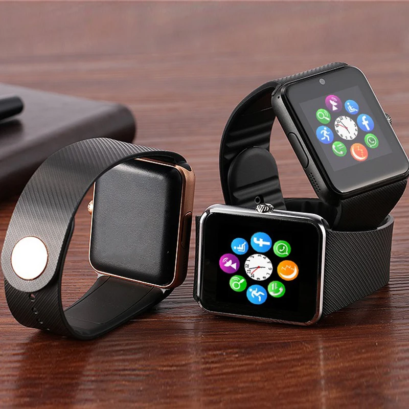 Bluetooth Смарт-часы для мужчин GT08 с сенсорным экраном большая батарея поддержка TF