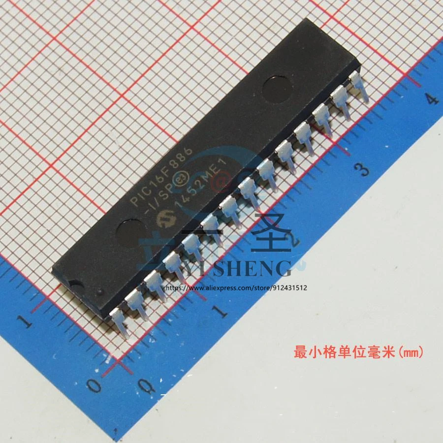 2 шт./лот PIC16F886-I/SP PIC16F886-I |