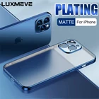 Роскошный Матовый Мягкий чехол с рамкой и покрытием для iPhone 12 11 Pro 12 Mini XS Max X XR 6 6s 7 8 Plus SE 2020, прозрачный силиконовый чехол