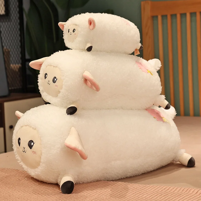 

New Creative Cartoon Lying Sheep Cloud Plush Toy Pillow Soft Sofa Cushion Baby Cute Toy Girlfriend Birthday Valentine Day Gift