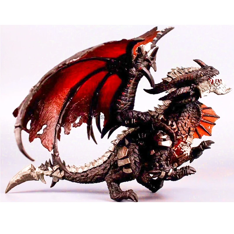 

PC Online Game Figure WOW Cataclysm Neltharion Death Wing Statue with Light Action Figure Collection Model Toys