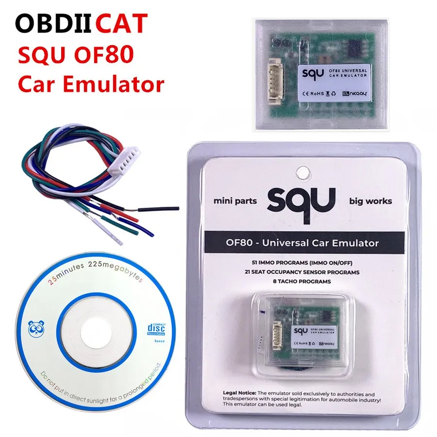 

OBDIICAT Универсальный Автомобильный эмулятор SQU OF80 сброс сигнала Immo программы место ESL диагностический инструмент датчика заполнения сиденья