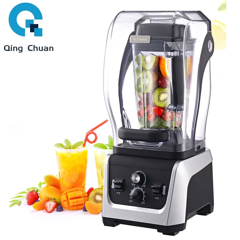 

Commercial Juicer Fruit Breaking Machine Food Mixer High Power Soya Bean Milk Ice Crusher 2300W