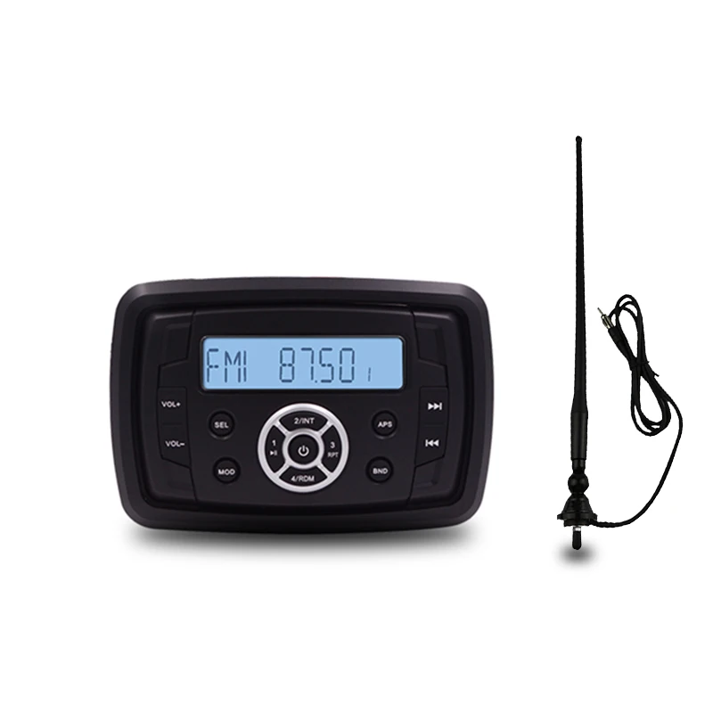 Guzare Водонепроницаемый Bluetooth морской радио медиа стерео приемник Лодка ATV UTV автомобильный мотоцикл MP3 плеер+ антенна fm