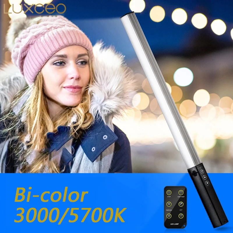 

LUXCEO Q508S светодиодсветодиодный лампа для видеосъемки двухцветная 3000K/5750K лм 6-уровсветильник лампа для фотостудии Tiktok