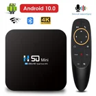 ТВ-приставка HONGTOP на Android 10, 4 ГБ, 64 ГБ, 2,4 ГБ и 5,8 ГБ, двухдиапазонный Wi-Fi, смарт-ТВ-приставка 4K, 3D, видео, Bluetooth, голосовой помощник, ТВ-приставка