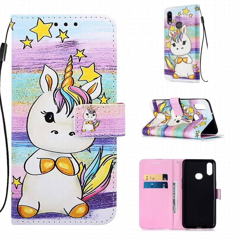 Детский чехол-книжка с розой и русалочкой для девочек Samsung Galaxy S8Plus S9Plus