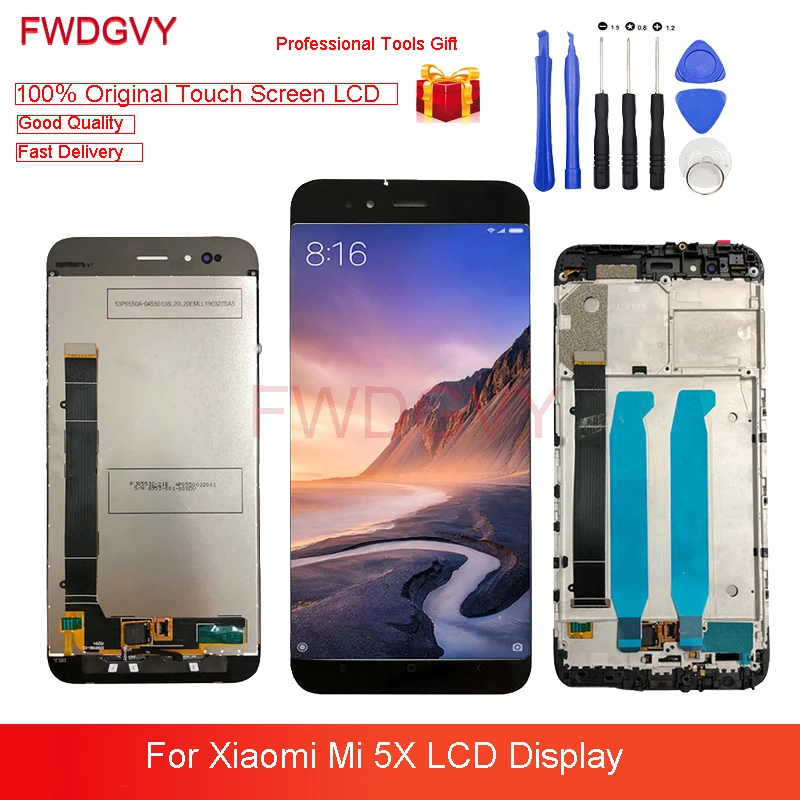 ЖК дисплей 5 &quotдля Xiaomi Mi 5X с рамкой оригинальный сенсорный экран дигитайзер в